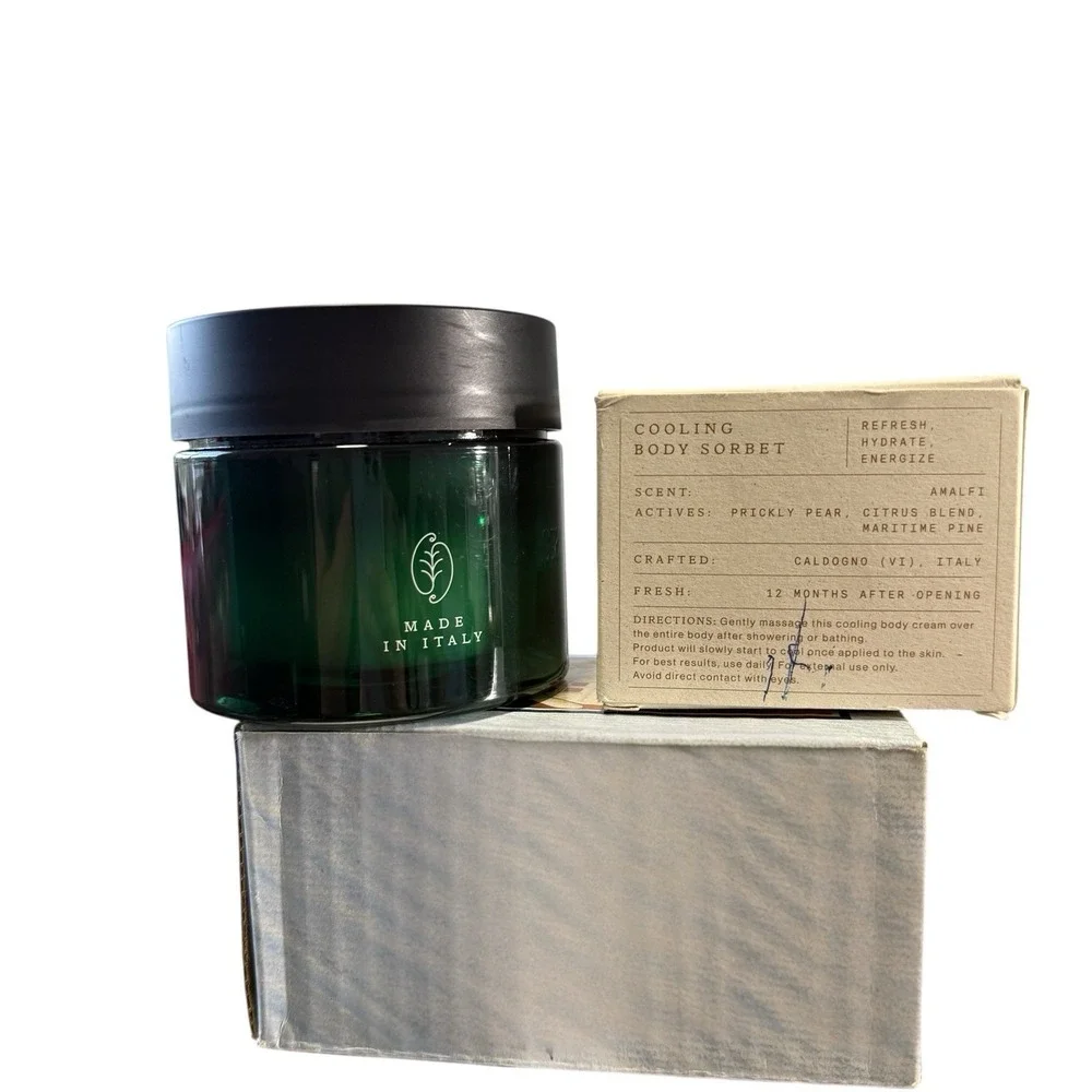Villa Floriani Cooling Body Sorbet moisturizer ~ 8.45 oz, 250 ml + Refill Sealed